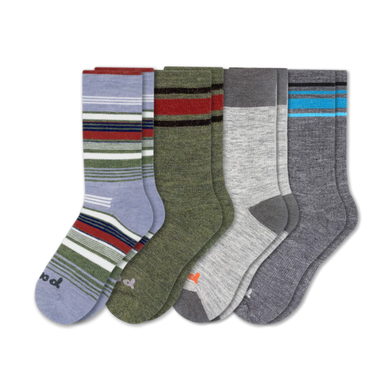 4 Pack - Men's Crew Pacas Socks - Image 212