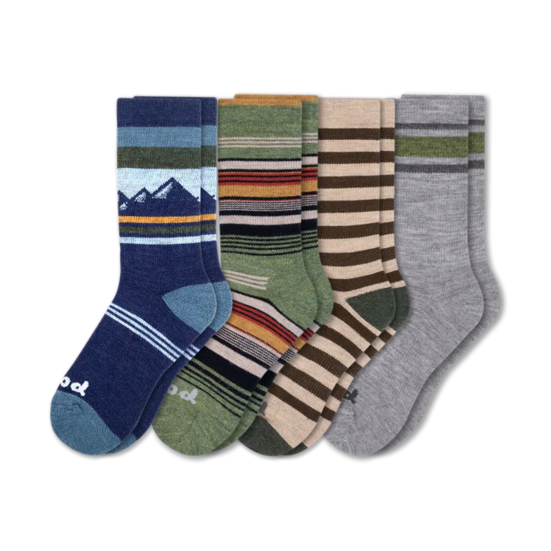 4 Pack - Men's Crew Pacas Socks - Image 214