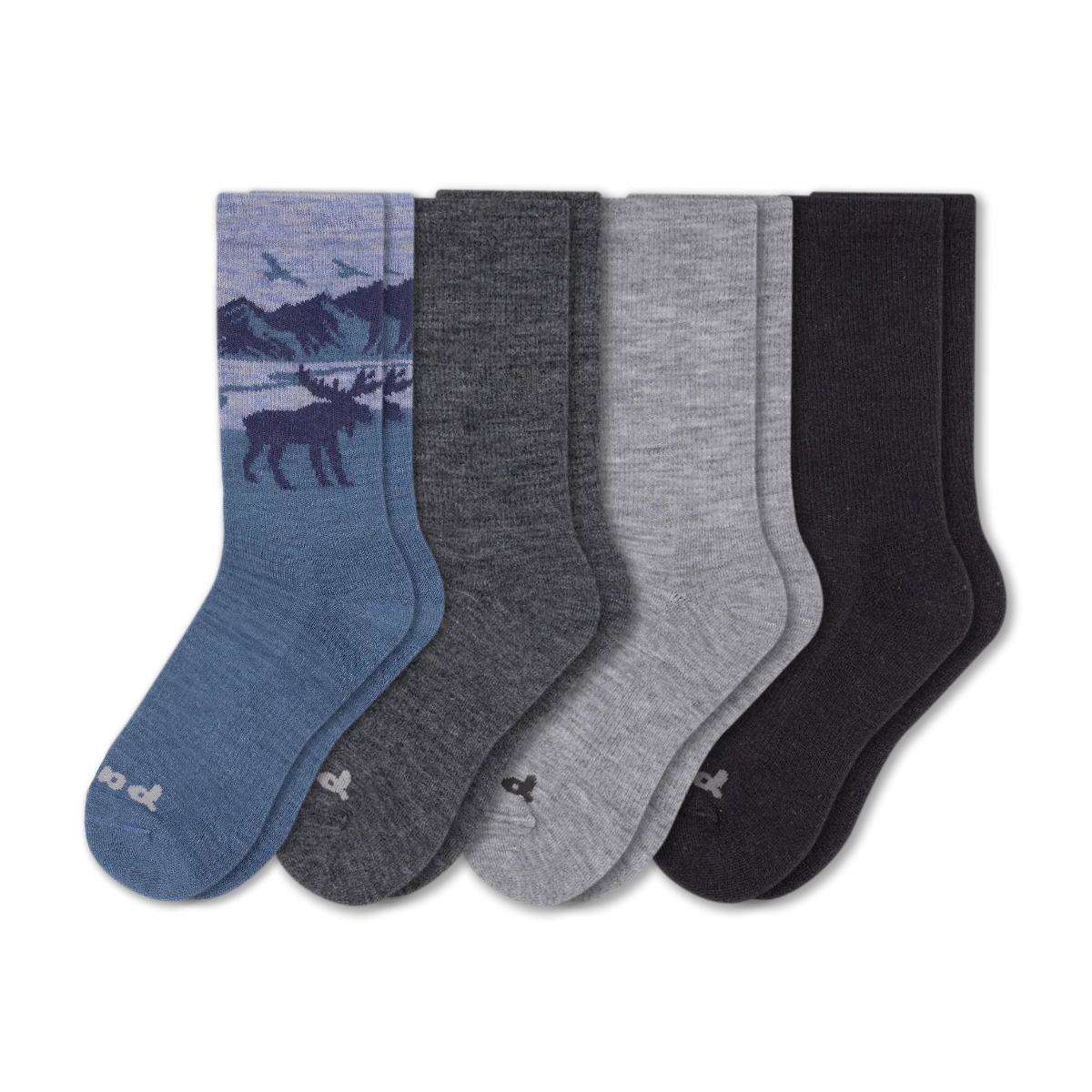 4 Pack - Men's Crew Pacas Socks - Image 223
