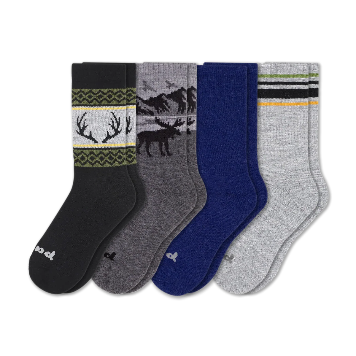 4 Pack - Men's Crew Pacas Socks - Image 224