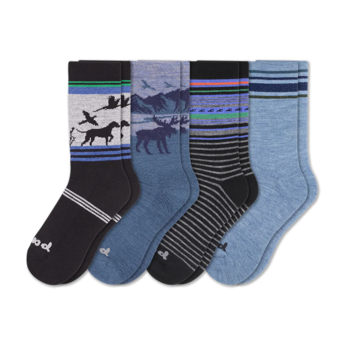 4 Pack - Men's Crew Pacas Socks - Image 227