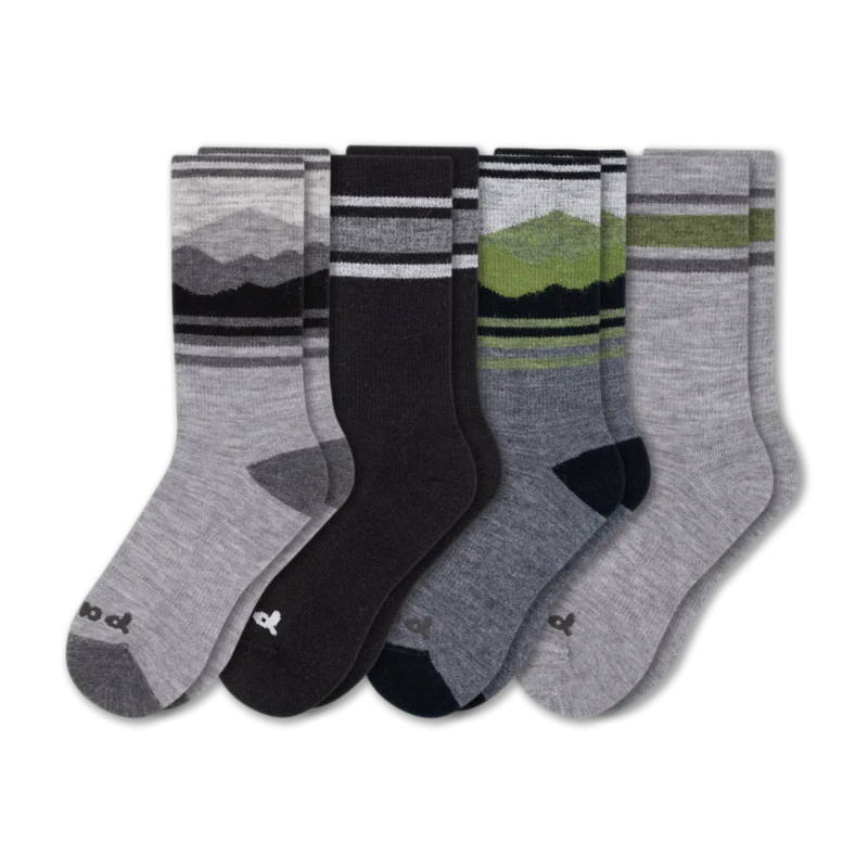 4 Pack - Men's Crew Pacas Socks - Image 23
