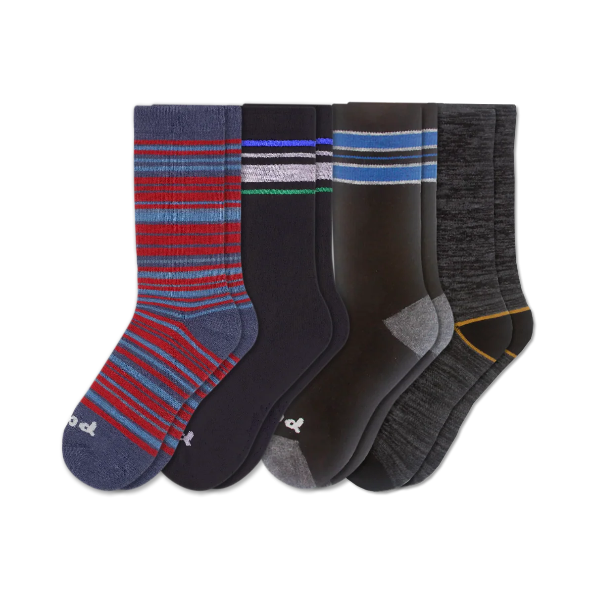 4 Pack - Men's Crew Pacas Socks - Image 230