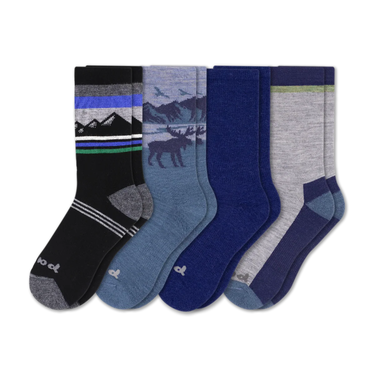 4 Pack - Men's Crew Pacas Socks - Image 231