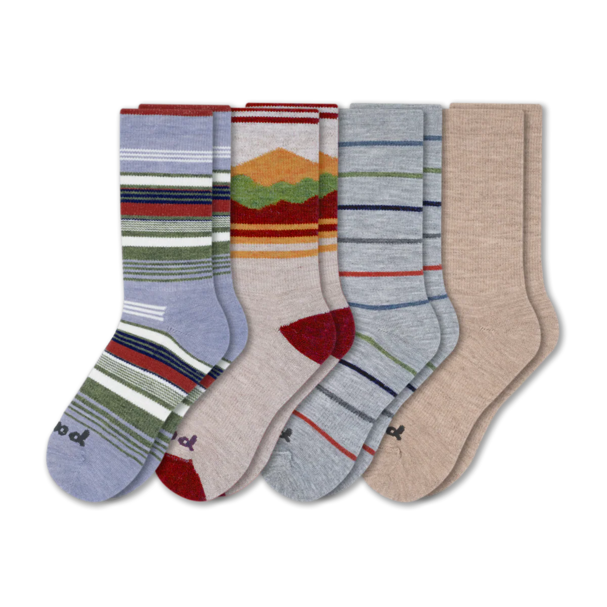 4 Pack - Men's Crew Pacas Socks - Image 239