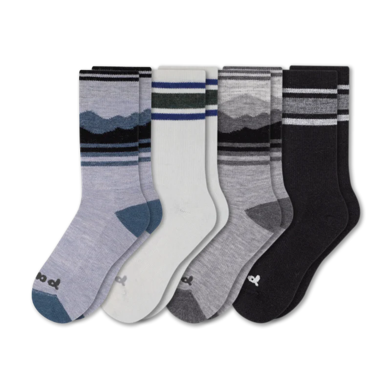 4 Pack - Men's Crew Pacas Socks - Image 24