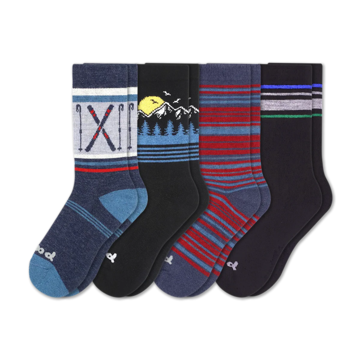 4 Pack - Men's Crew Pacas Socks - Image 245