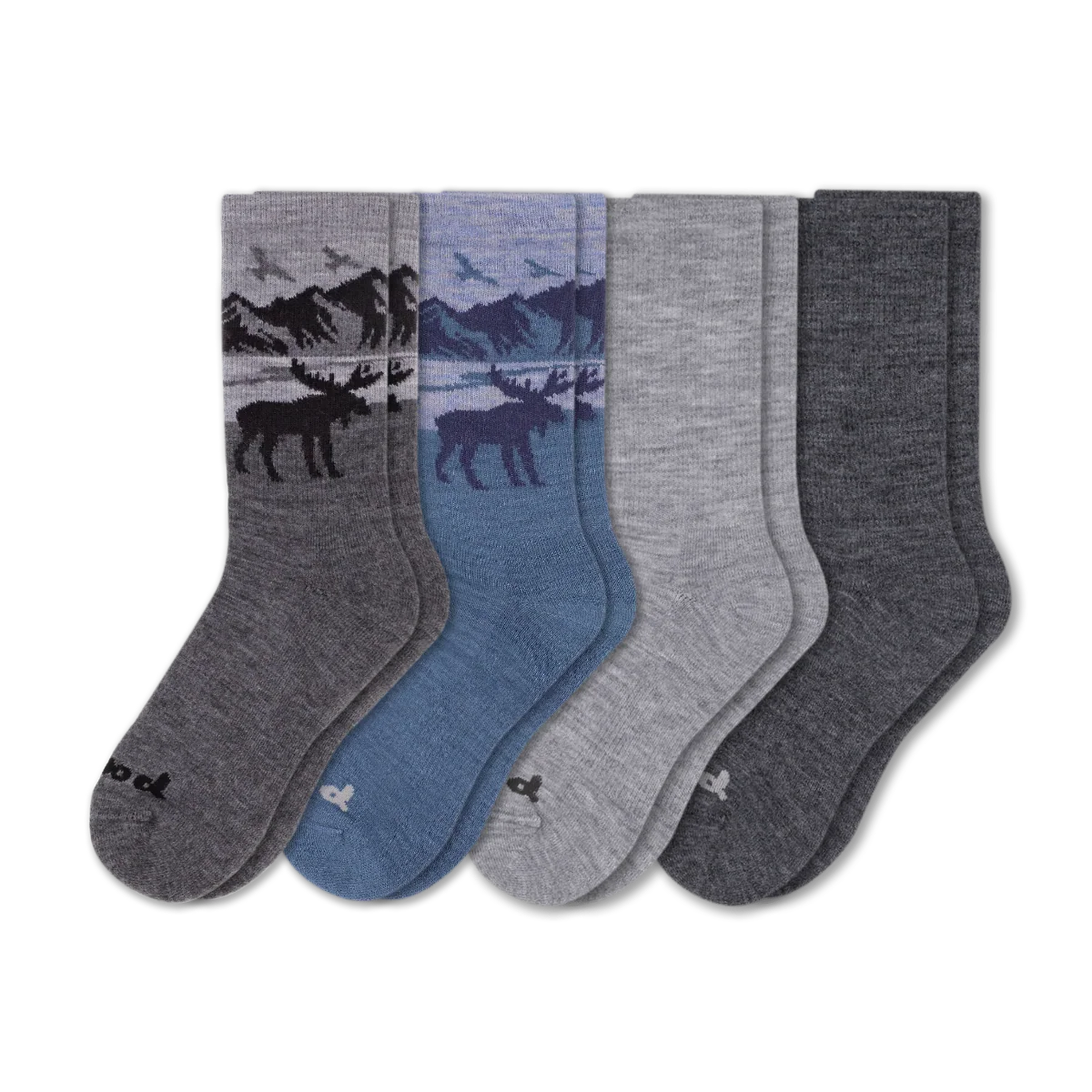 4 Pack - Men's Crew Pacas Socks - Image 246