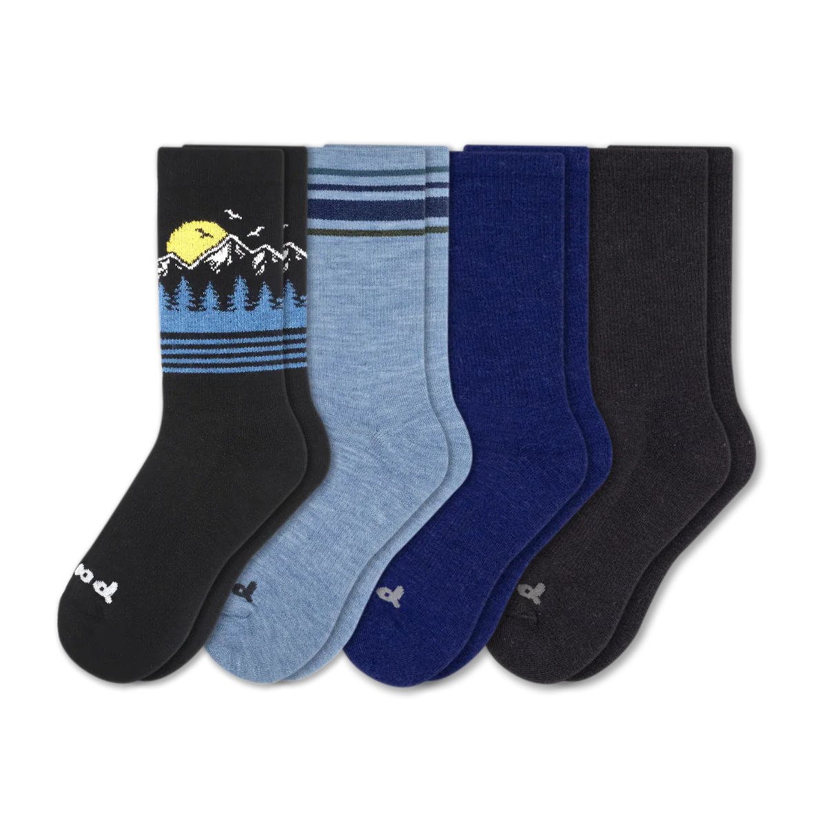 4 Pack - Men's Crew Pacas Socks - Image 247
