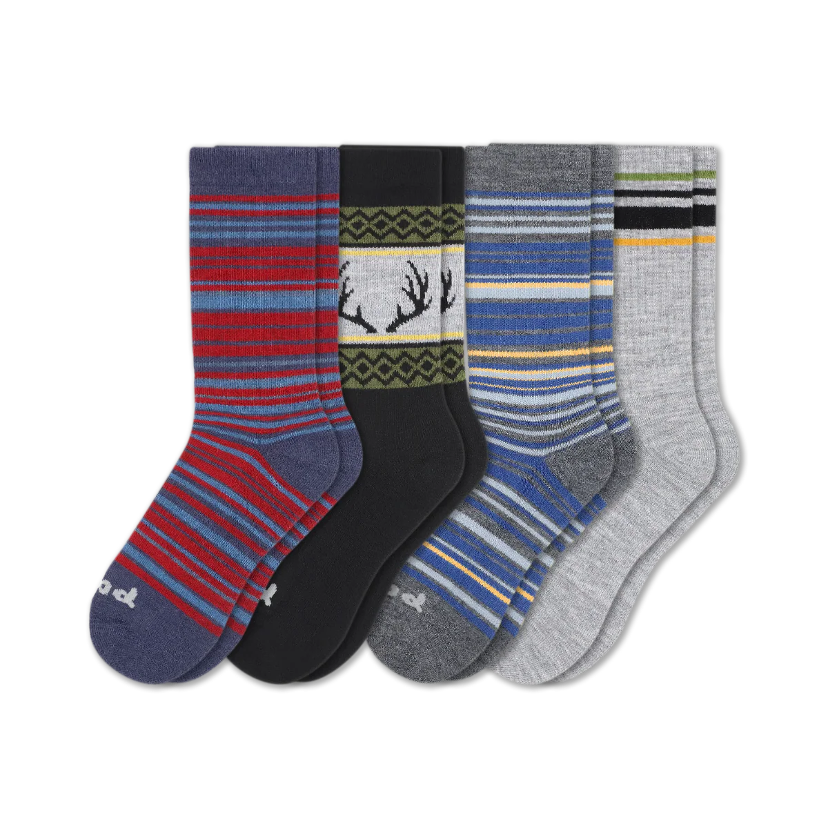4 Pack - Men's Crew Pacas Socks - Image 248