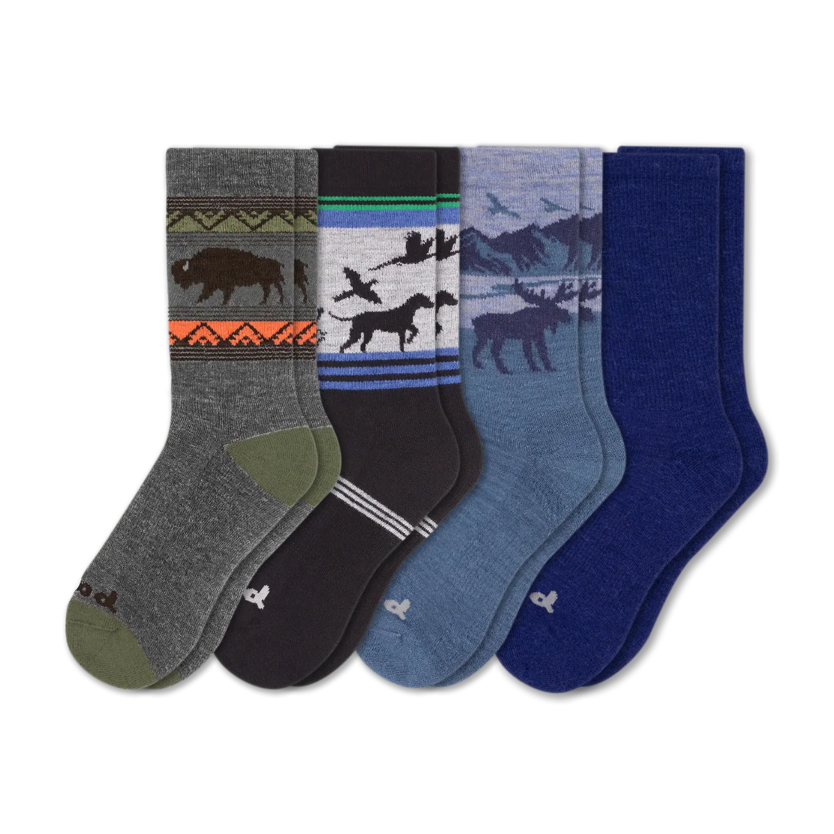 4 Pack - Men's Crew Pacas Socks - Image 249