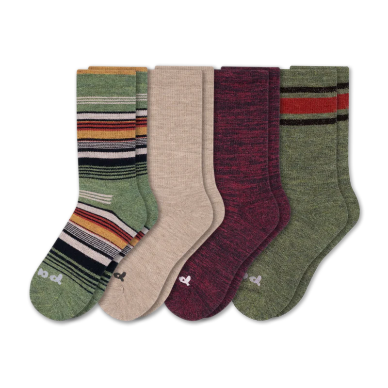 4 Pack - Men's Crew Pacas Socks - Image 25