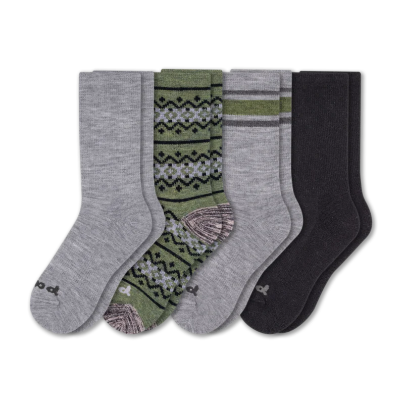 4 Pack - Men's Crew Pacas Socks - Image 26