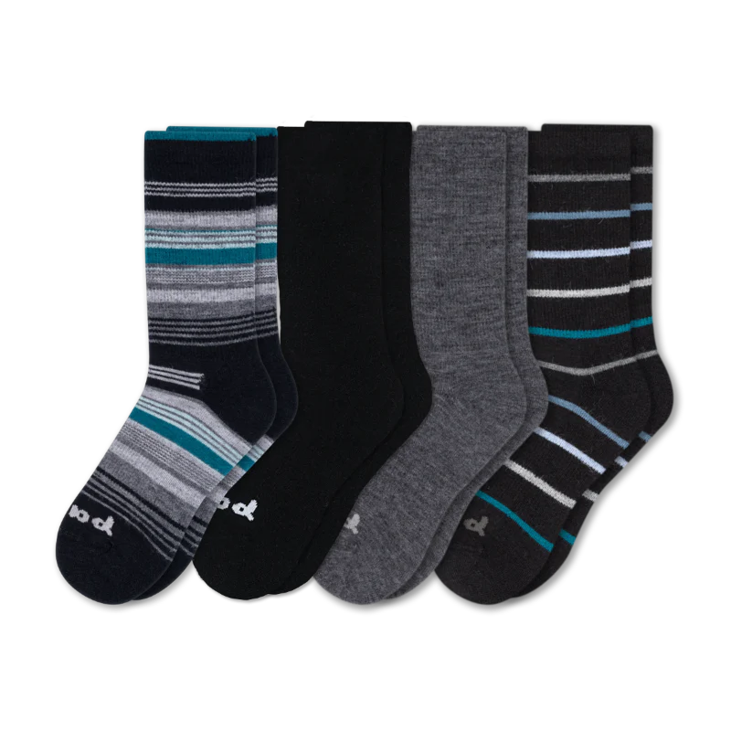 4 Pack - Men's Crew Pacas Socks - Image 29