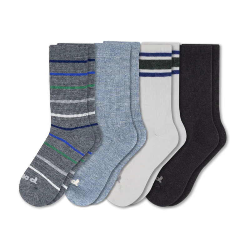 4 Pack - Men's Crew Pacas Socks - Image 40