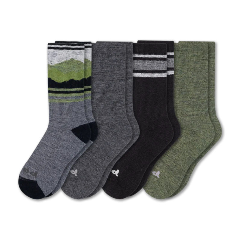 4 Pack - Men's Crew Pacas Socks - Image 42
