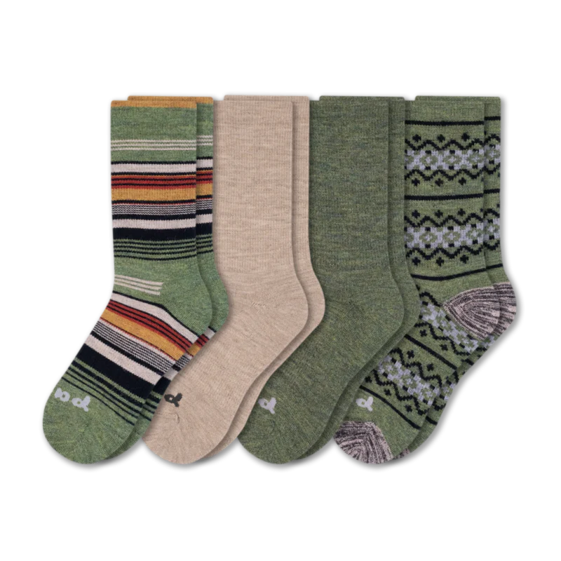 4 Pack - Men's Crew Pacas Socks - Image 43