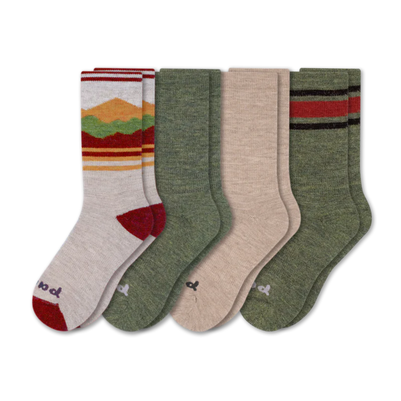 4 Pack - Men's Crew Pacas Socks - Image 44