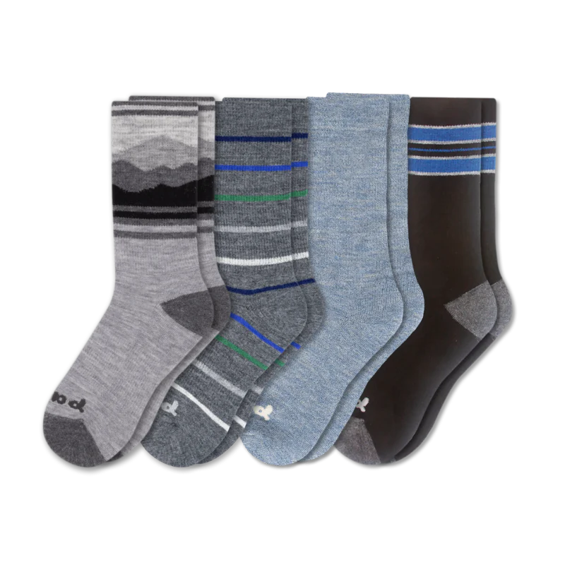 4 Pack - Men's Crew Pacas Socks - Image 53