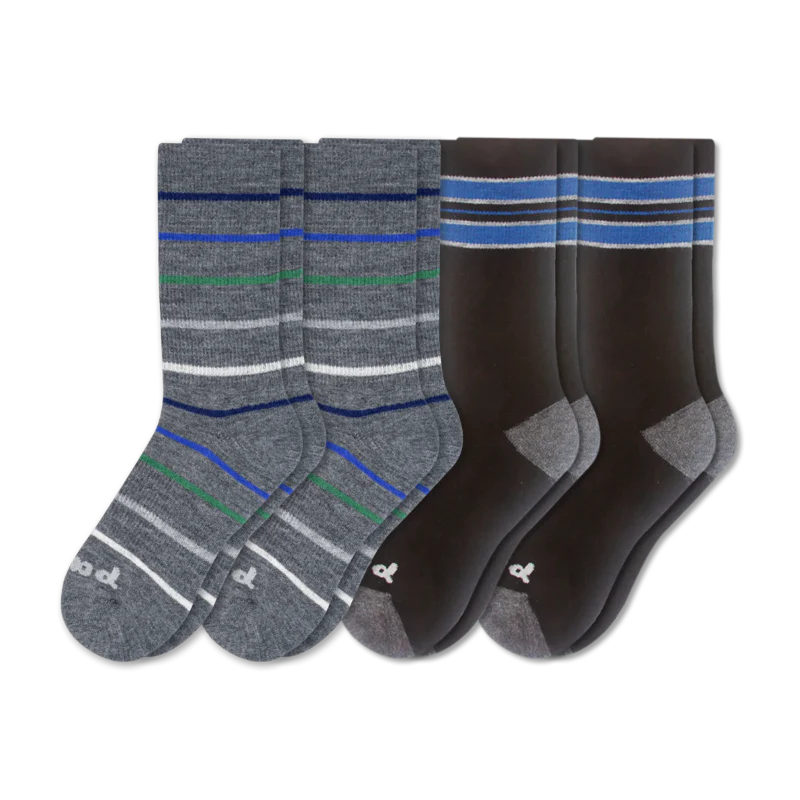 4 Pack - Men's Crew Pacas Socks - Image 54
