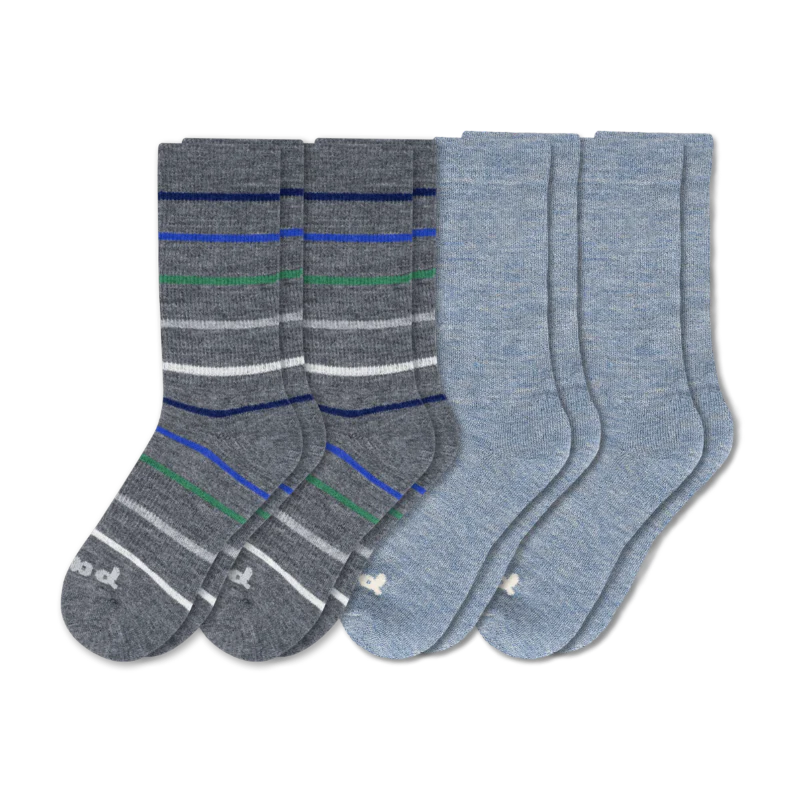 4 Pack - Men's Crew Pacas Socks - Image 55