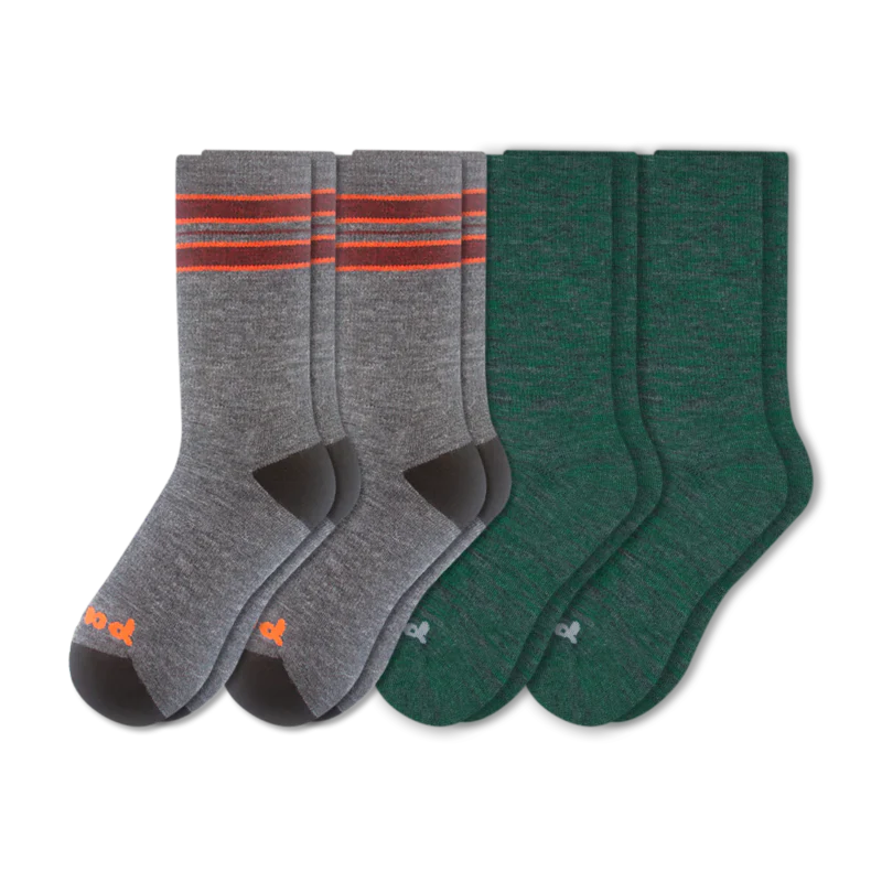 4 Pack - Men's Crew Pacas Socks - Image 59