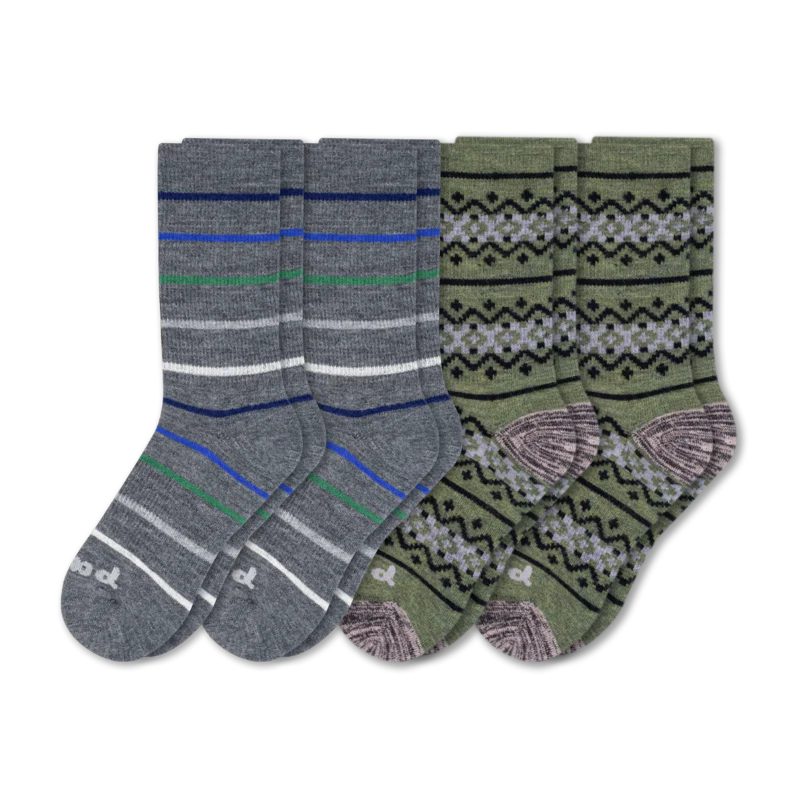 4 Pack - Men's Crew Pacas Socks - Image 62