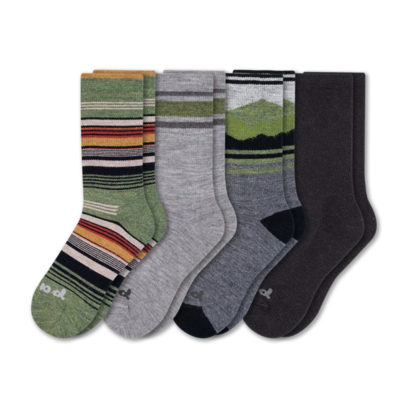 4 Pack - Men's Crew Pacas Socks - Image 65