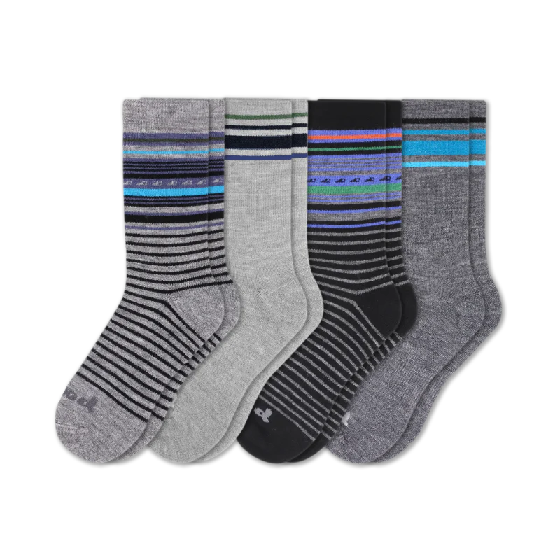 4 Pack - Men's Crew Pacas Socks - Image 80