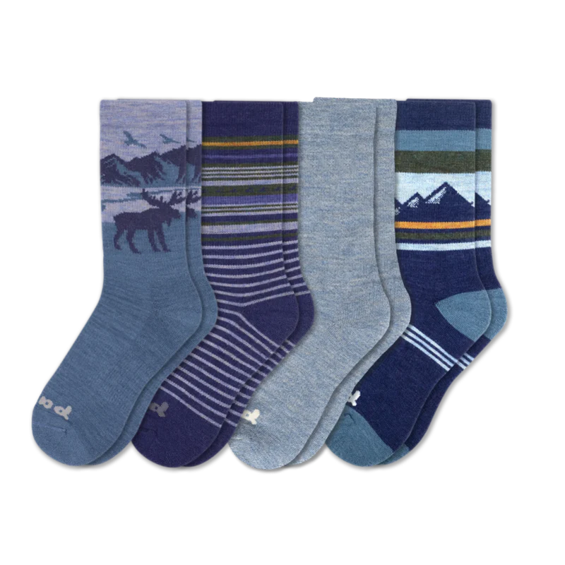 4 Pack - Men's Crew Pacas Socks - Image 82