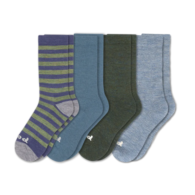 4 Pack - Men's Crew Pacas Socks - Image 83