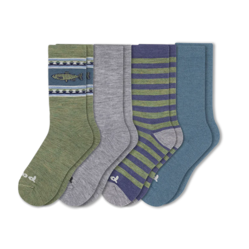 4 Pack - Men's Crew Pacas Socks - Image 85
