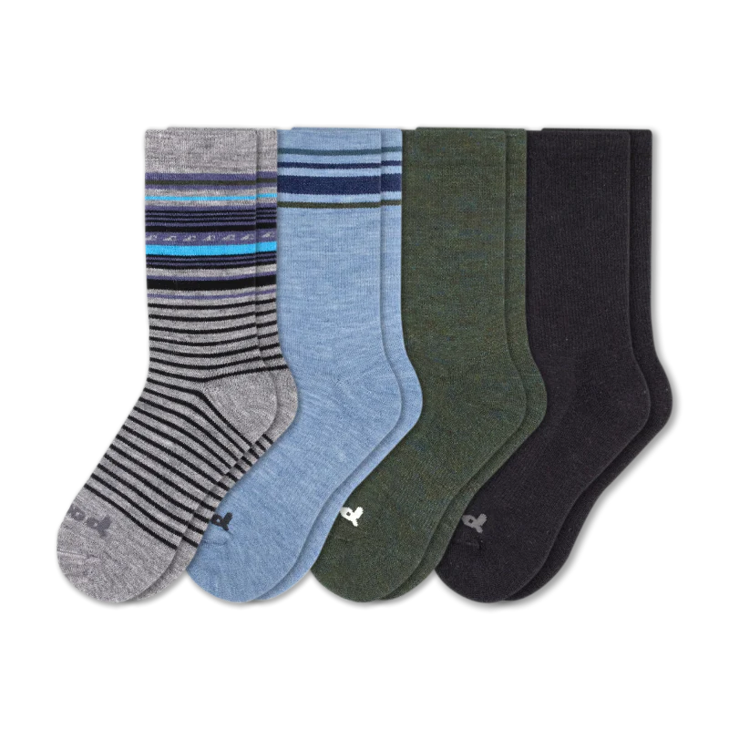 4 Pack - Men's Crew Pacas Socks - Image 87