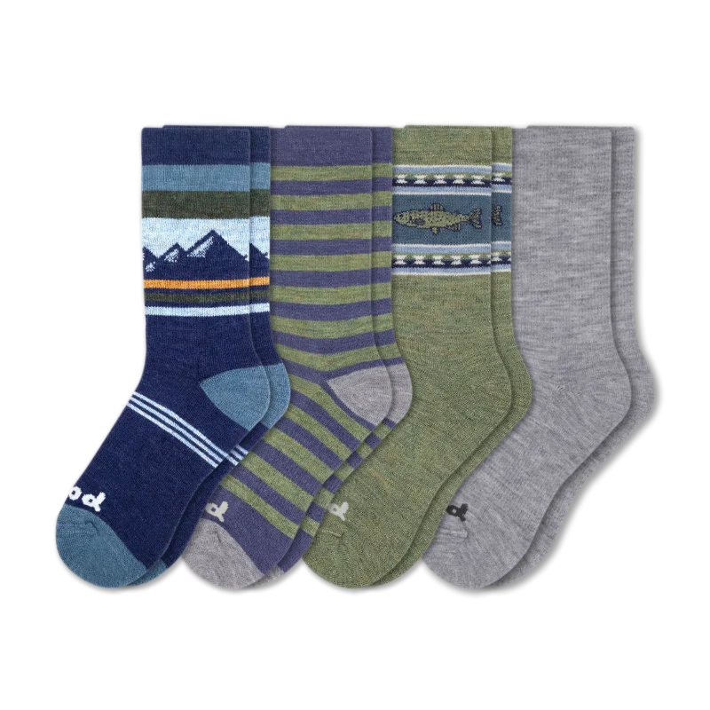 4 Pack - Men's Crew Pacas Socks - Image 88