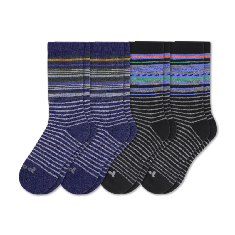 4 Pack - Men's Crew Pacas Socks - Image 90