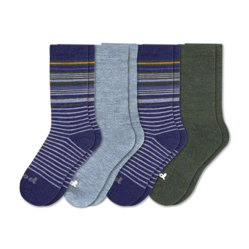 4 Pack - Men's Crew Pacas Socks - Image 92