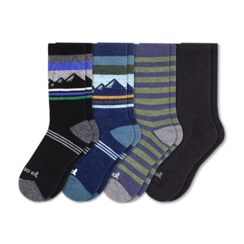 4 Pack - Men's Crew Pacas Socks - Image 95