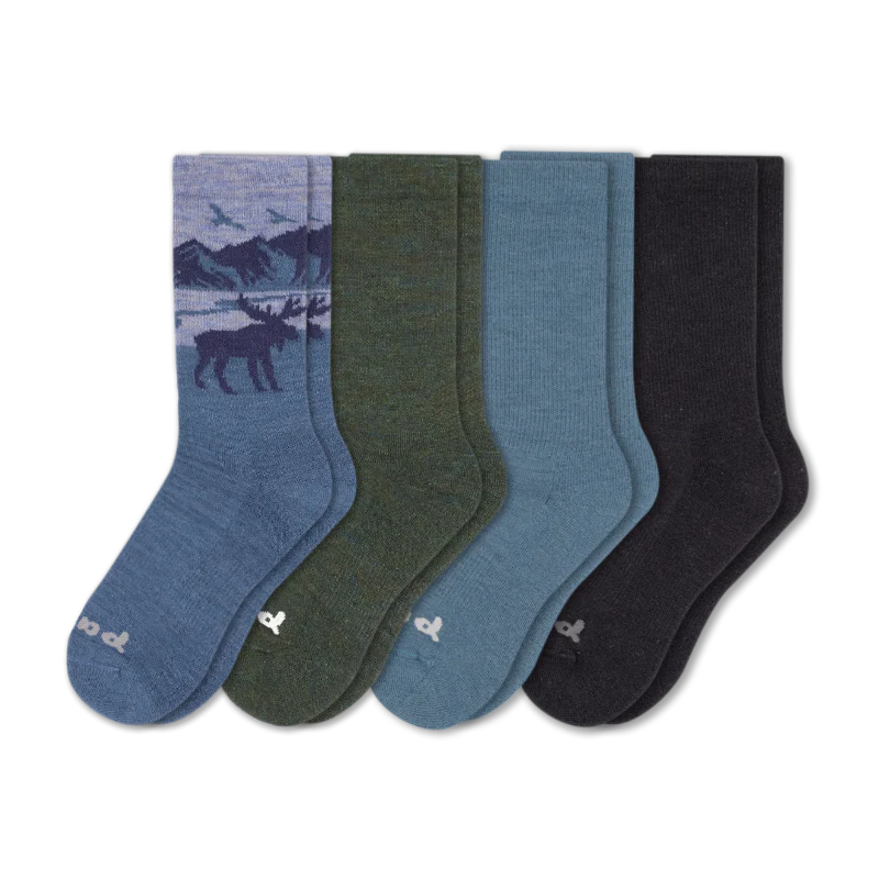 4 Pack - Men's Crew Pacas Socks - Image 96