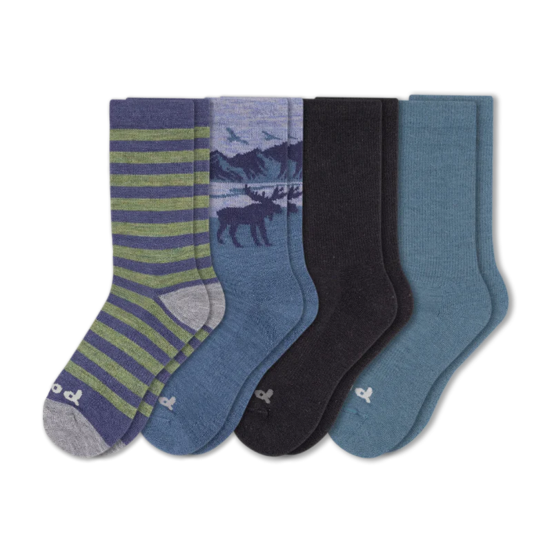 4 Pack - Men's Crew Pacas Socks - Image 99
