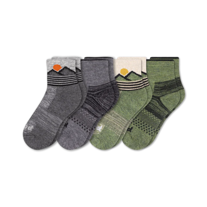4 Pack - Men's Hiking Quarter Pacas Socks - Image 3