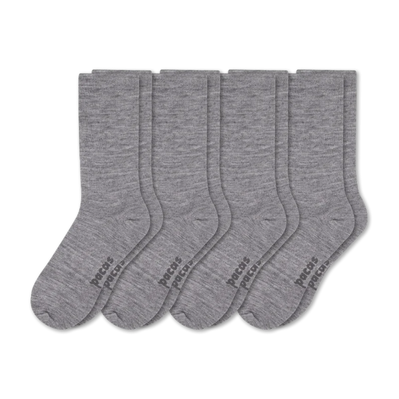 4 Pack - Men's Light-Weight Crew Pacas Socks - Image 106