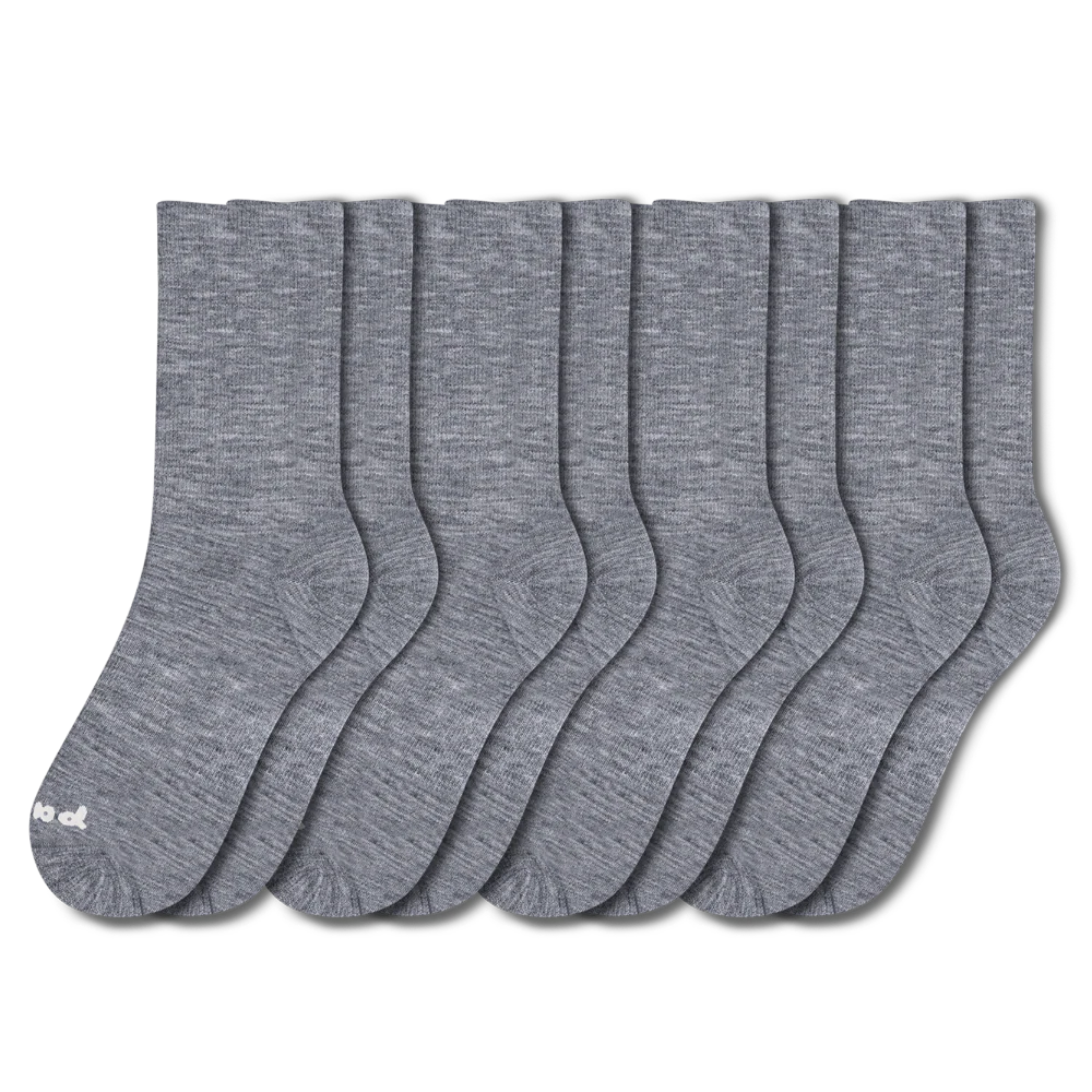 4 Pack - Men's Light-Weight Crew Pacas Socks - Image 12