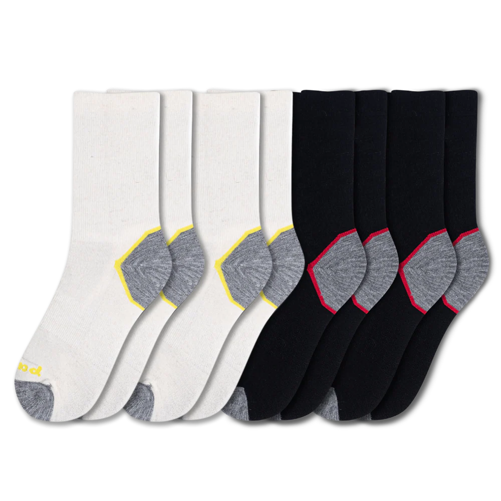 4 Pack - Men's Light-Weight Crew Pacas Socks - Image 26