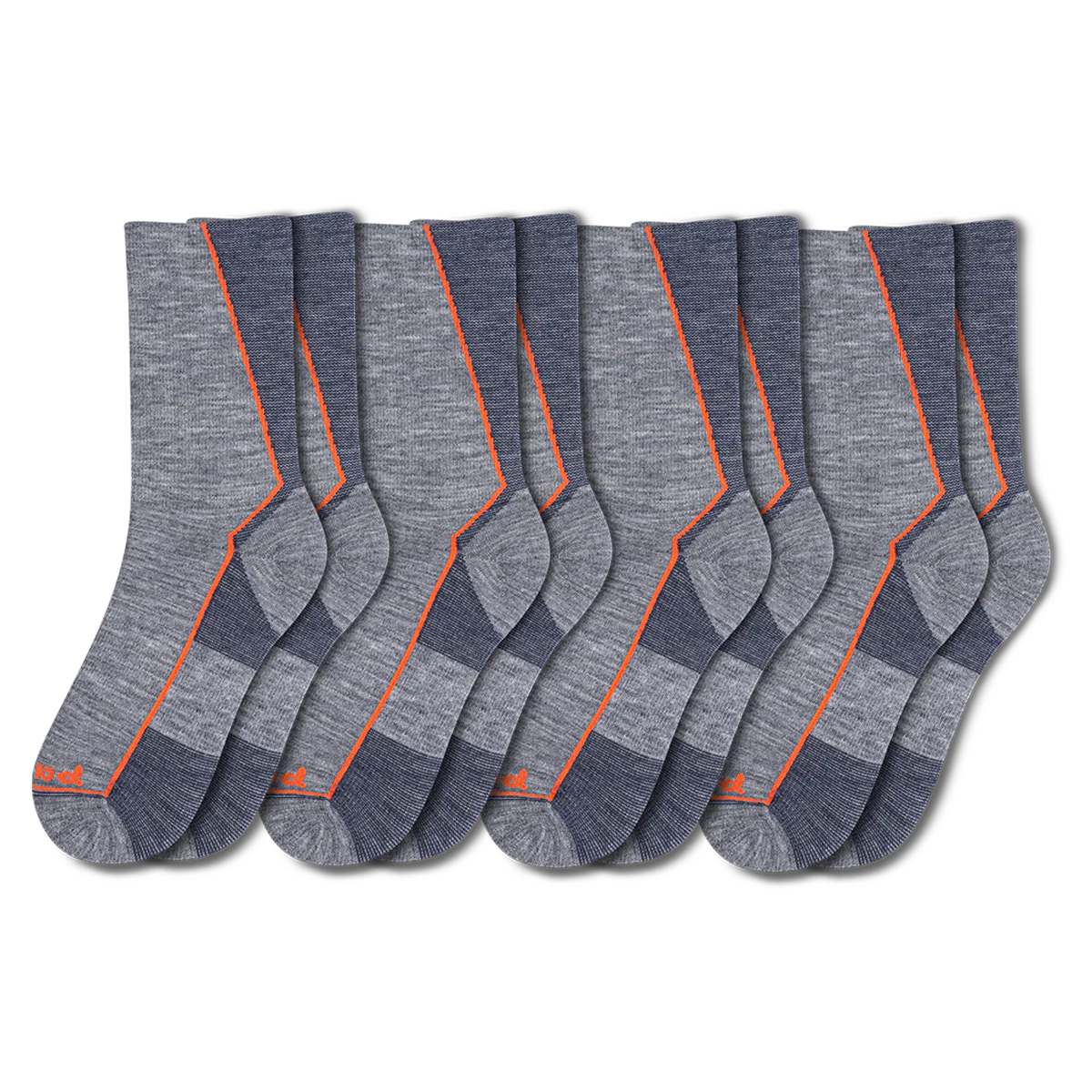 4 Pack - Men's Light-Weight Crew Pacas Socks - Image 3