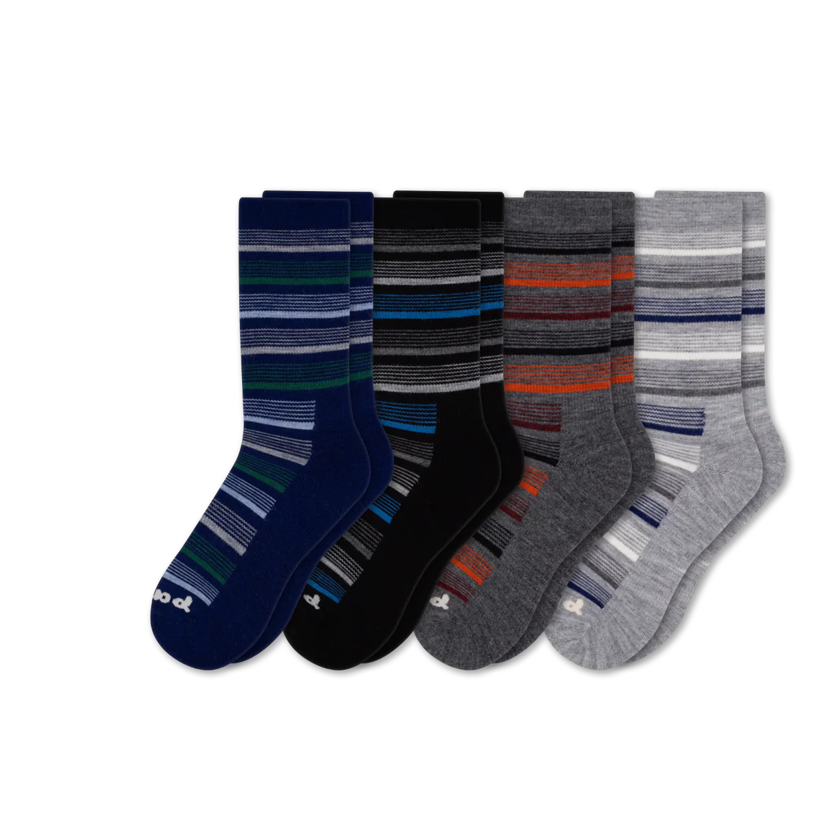 4 Pack - Men's Light-Weight Crew Pacas Socks - Image 30