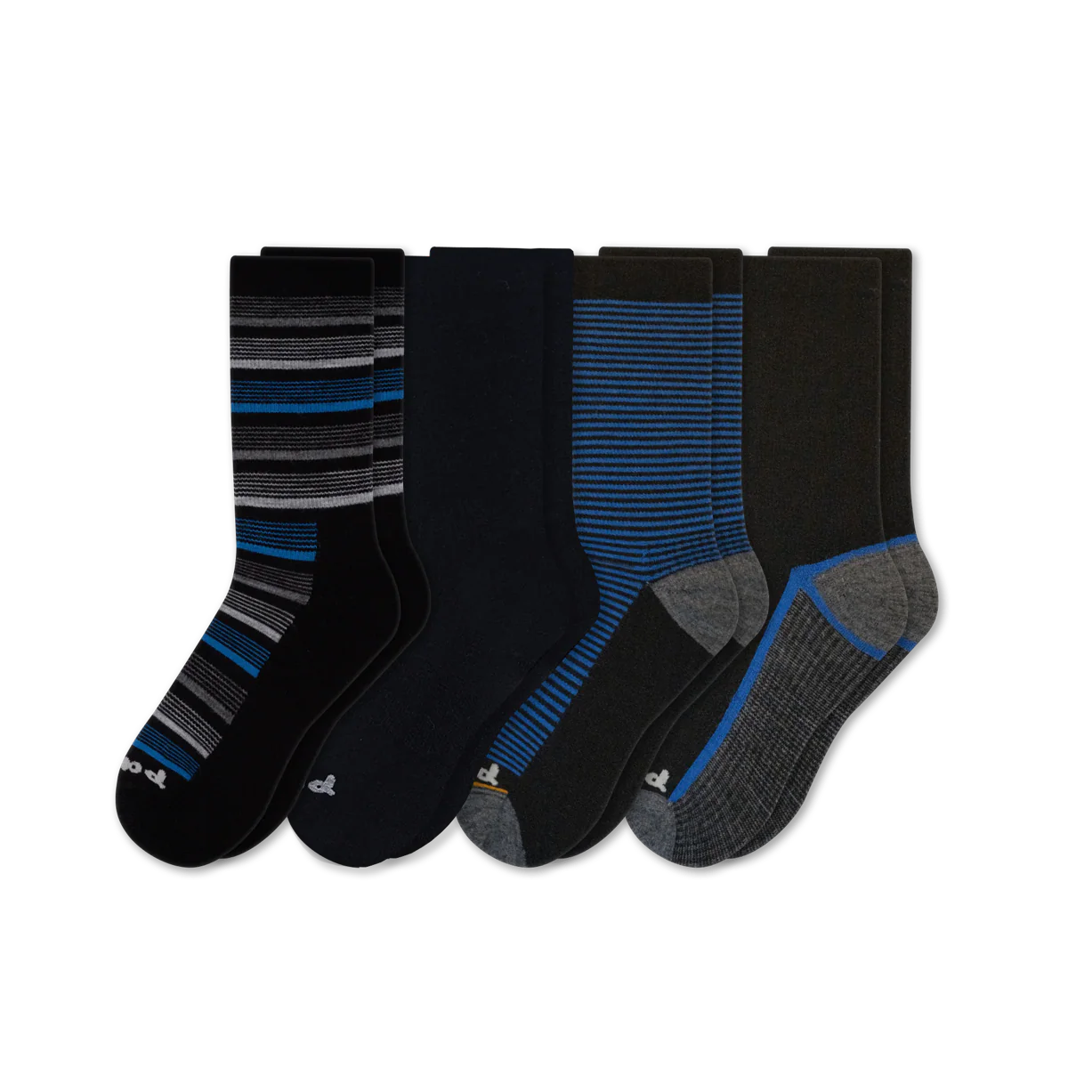 4 Pack - Men's Light-Weight Crew Pacas Socks - Image 41