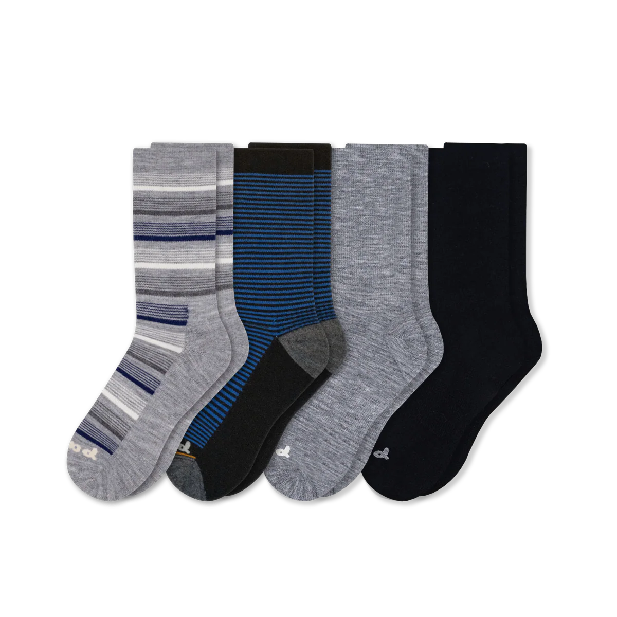 4 Pack - Men's Light-Weight Crew Pacas Socks - Image 43
