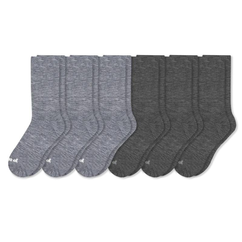 4 Pack - Men's Light-Weight Crew Pacas Socks - Image 46