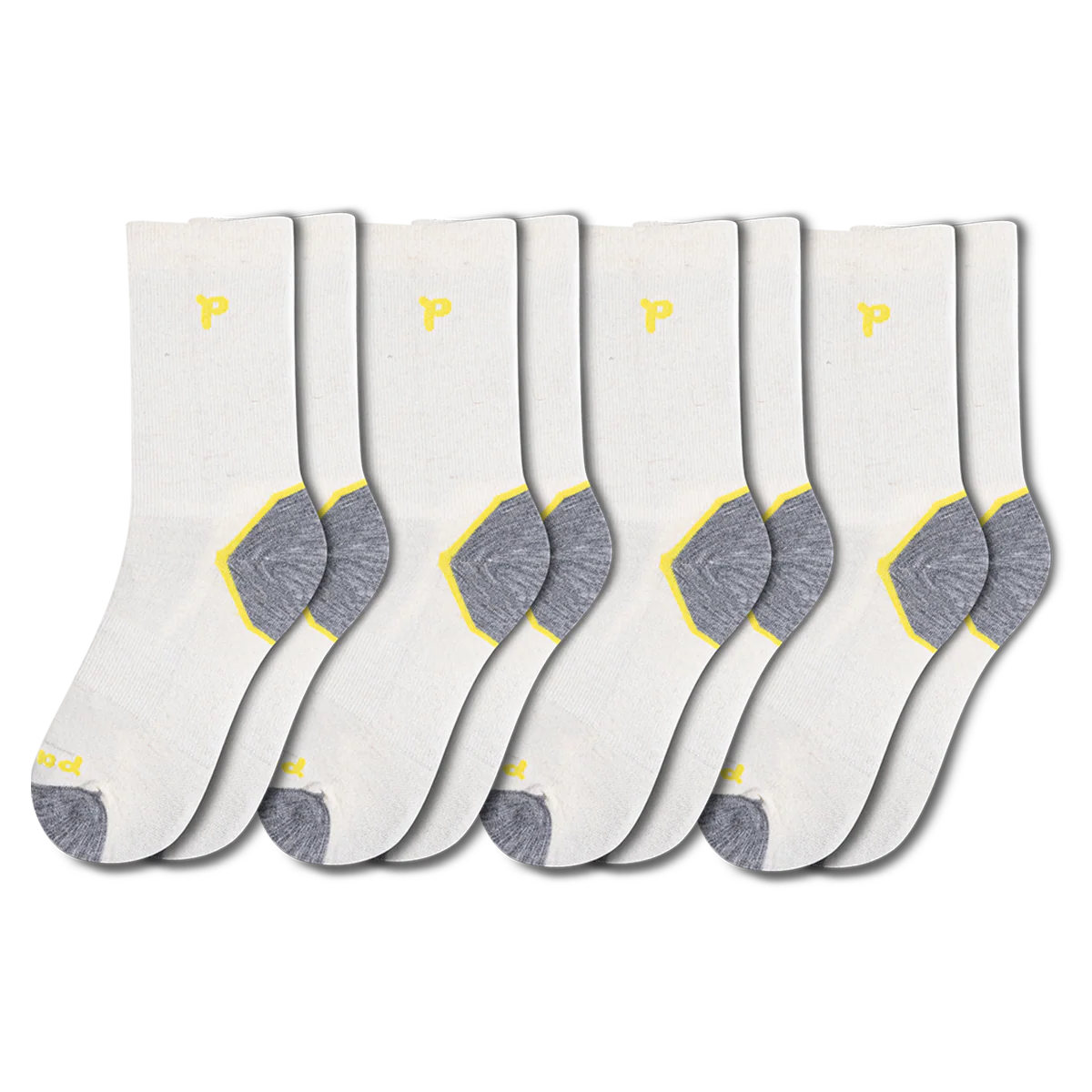 4 Pack - Men's Light-Weight Crew Pacas Socks - Image 5
