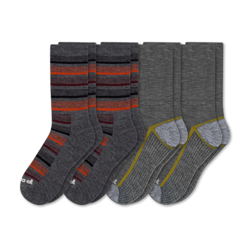 4 Pack - Men's Light-Weight Crew Pacas Socks - Image 61